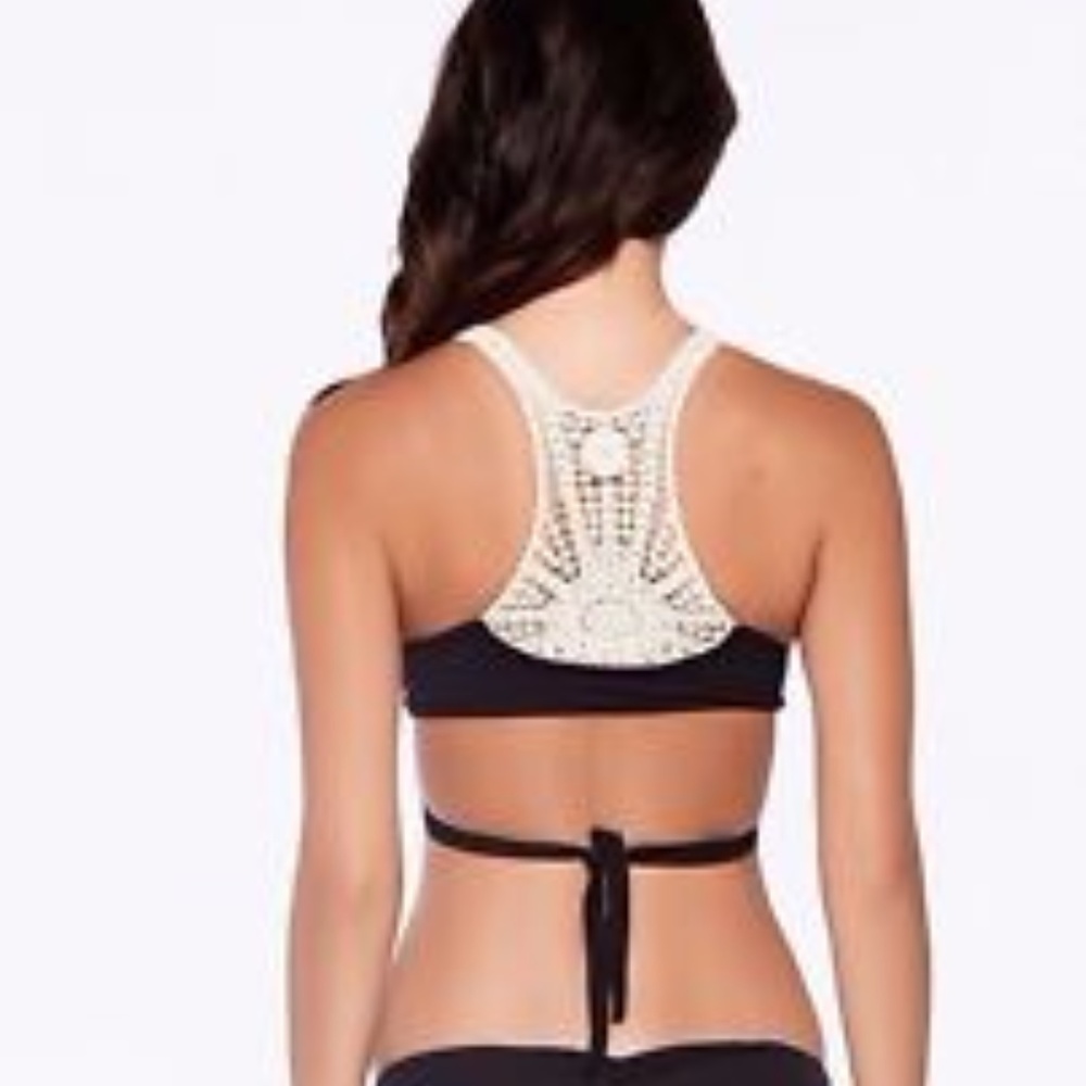 Lspace wrap crochet bikini top